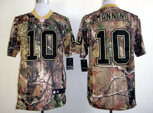 Nike New York Giants #10 Eli Manning Realtree Camo Elite Jersey