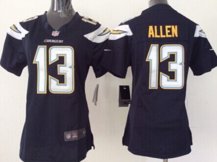Nike San Diego Chargers #13 Keenan Allen 2013 Navy Blue Game Womens Jersey