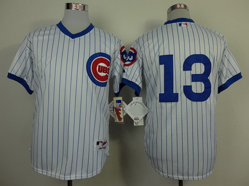 Chicago Cubs #13 Starlin Castro 1988 White Pullover Jersey