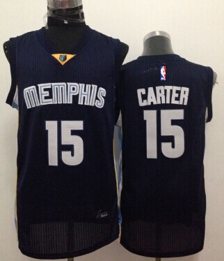 Memphis Grizzlies #15 Vince Carter Navy Blue Swingman Jersey