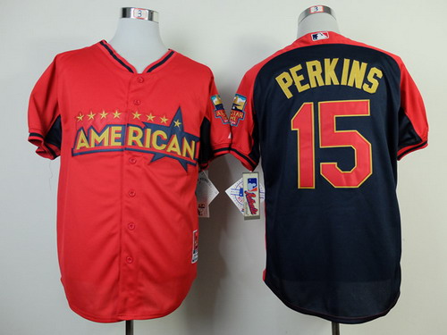 Minnesota Twins #15 Glen Perkins 2014 All-Star Red Jersey