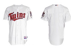 Minnesota Twins Blank White Pinstripe Kids Jersey