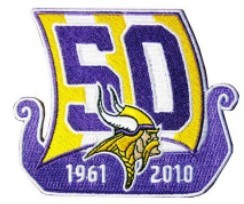 Minnesota Vikings 50th Anniversary Patch
