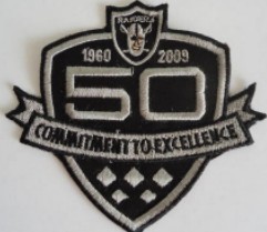 Oakland Raiders 50th Anniversary Patch