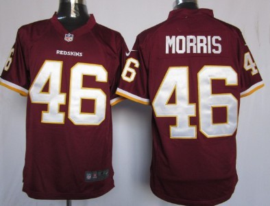 Nike Washington Redskins #46 Alfred Morris Red Game Jersey