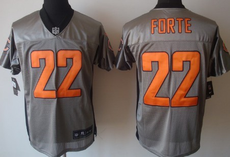 Nike Chicago Bears #22 Matt Forte Gray Shadow Elite Jersey