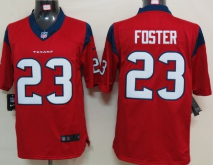 Nike Houston Texans #23 Arian Foster Red Limited Jersey 