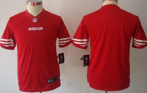 Nike San Francisco 49ers Blank Red Limited Kids Jersey