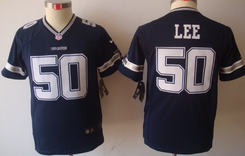 Nike Dallas Cowboys #50 Sean Lee Blue Limited Kids Jersey
