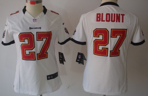Nike Tampa Bay Buccaneers #27 Legarrette Blount White Limited Womens Jersey