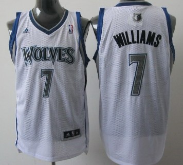 Minnesota Timberwolves #7 Derrick Williams White Swingman Jersey