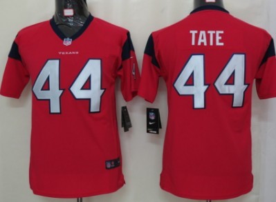 Nike Houston Texans #44 Ben Tate Red Game Kids Jersey