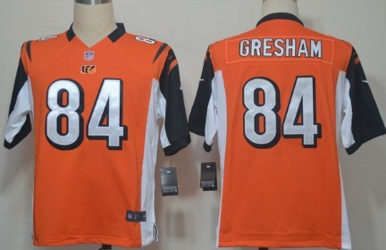 Nike Cincinnati Bengals #84 Jermaine Gresham Orange Game Jersey