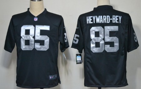 Nike Oakland Raiders #85 Darrius Heyward-Bey Black Game Jersey