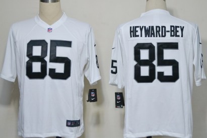 Nike Oakland Raiders #85 Darrius Heyward-Bey White Game Jersey