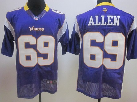 Nike Minnesota Vikings #69 Jared Allen Purple Elite Jersey