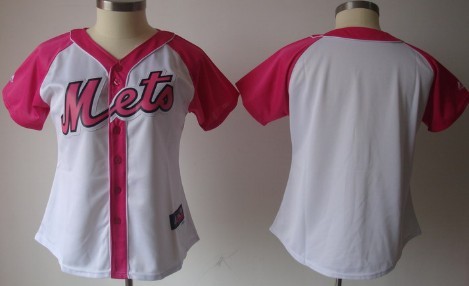 New York Mets Blank 2012 Fashion Womens by Majestic Athletic Jersey