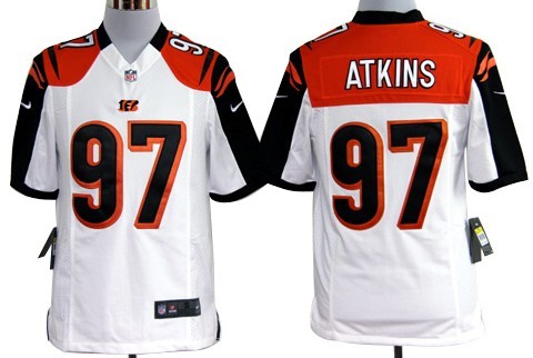Nike Cincinnati Bengals #97 Geno Atkins White Game Jersey