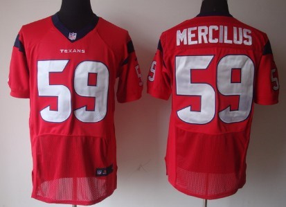 Nike Houston Texans #59 Whitney Mercilus Red Elite Jersey