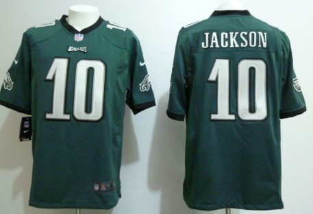 Nike Philadelphia Eagles #10 DeSean Jackson Dark Green Game Jersey