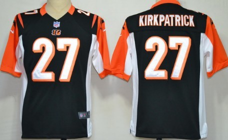 Nike Cincinnati Bengals #27 Dre Kirkpatrick Black Game Jersey