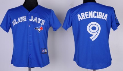 Toronto Blue Jays #9 J. P. Arencibia Blue Womens Jersey