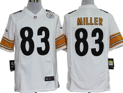 Nike Pittsburgh Steelers #83 Heath Miller White Game Jersey