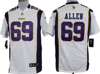 Nike Minnesota Vikings #69 Jared Allen White Game Jersey