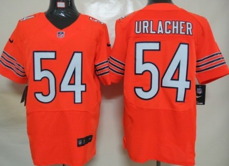 Nike Chicago Bears #54 Brian Urlacher Orange Elite Jersey