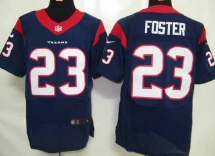 Nike Houston Texans #23 Arian Foster Blue Elite Jersey
