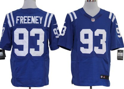 Nike Indianapolis Colts #93 Dwight Freeney Blue Elite Jersey