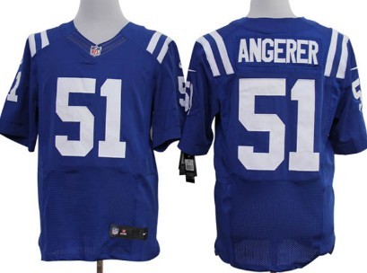 Nike Indianapolis Colts #51 Pat Angerer Blue Elite Jersey