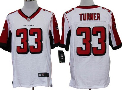 Nike Atlanta Falcons #33 Michael Turner White Elite Jersey