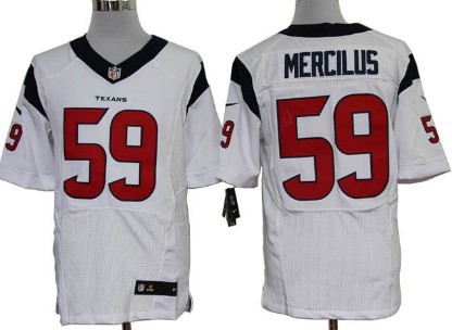 Nike Houston Texans #59 Whitney Mercilus White Elite Jersey