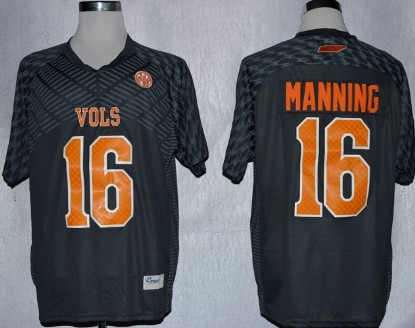 Tennessee Volunteers #16 Peyton Manning 2013 Gray Jersey 