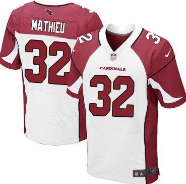 Nike Arizona Cardinals #32 Tyrann Mathieu White Elite Jersey