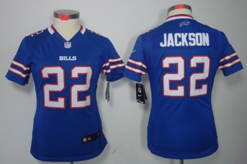 Nike Buffalo Bills #22 Fred Jackson Light Blue Limited Womens Jersey