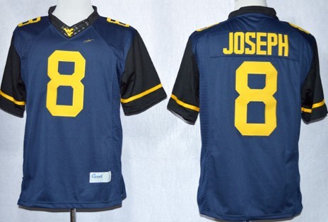 West Virginia Mountaineers #8 Karl Joseph 2013 Navy Blue Limited Jersey 