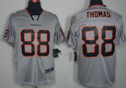 Nike Denver Broncos #88 Demaryius Thomas Lights Out Gray Elite Jersey
