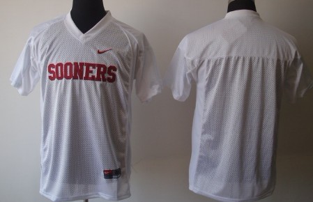 Kids' Oklahoma Sooners Customized White Jersey