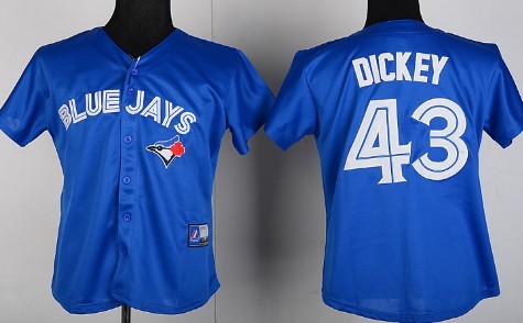Toronto Blue Jays #43 R.A. Dickey 2012 Blue Womens Jersey