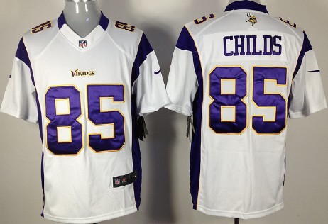 Nike Minnesota Vikings #85 Greg Childs White Game Jersey