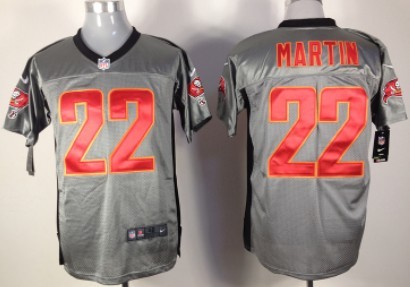 Nike Tampa Bay Buccaneers #22 Doug Martin Gray Shadow Elite Jersey