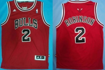 Chicago Bulls #2 Nate Robinson Revolution 30 Swingman Red Jersey