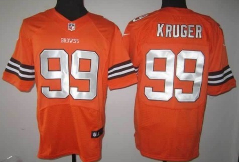 Nike Cleveland Browns #99 Paul Kruger Orange Elite Jersey
