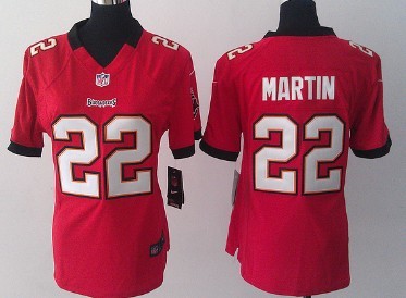 Nike Tampa Bay Buccaneers #22 Doug Martin Red Game Womens Jersey