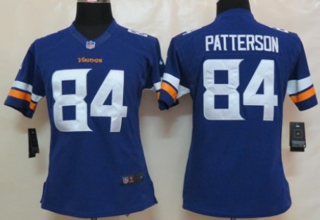 Nike Minnesota Vikings #84 Cordarrelle Patterson 2013 Purple Limited Womens Jersey