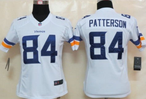 Nike Minnesota Vikings #84 Cordarrelle Patterson 2013 White Limited Womens Jersey