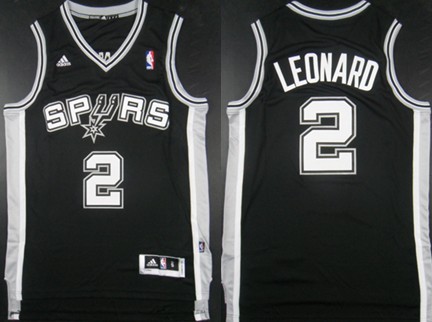San Antonio Spurs #2 Kawhi Leonard Revolution 30 Swingman Black Jersey