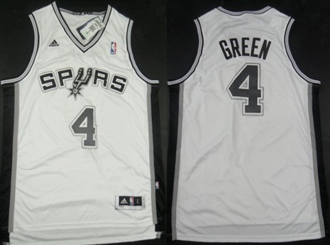 San Antonio Spurs #4 Danny Green Revolution 30 Swingman White Jersey